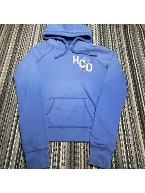 Hollister HCO Laguna Beach Womens Medium Blue Sweatshirt Hoodie Y2K